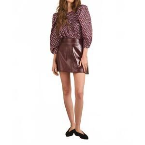 NEW HUNTER BELL daphne top in autumn fleur fig
